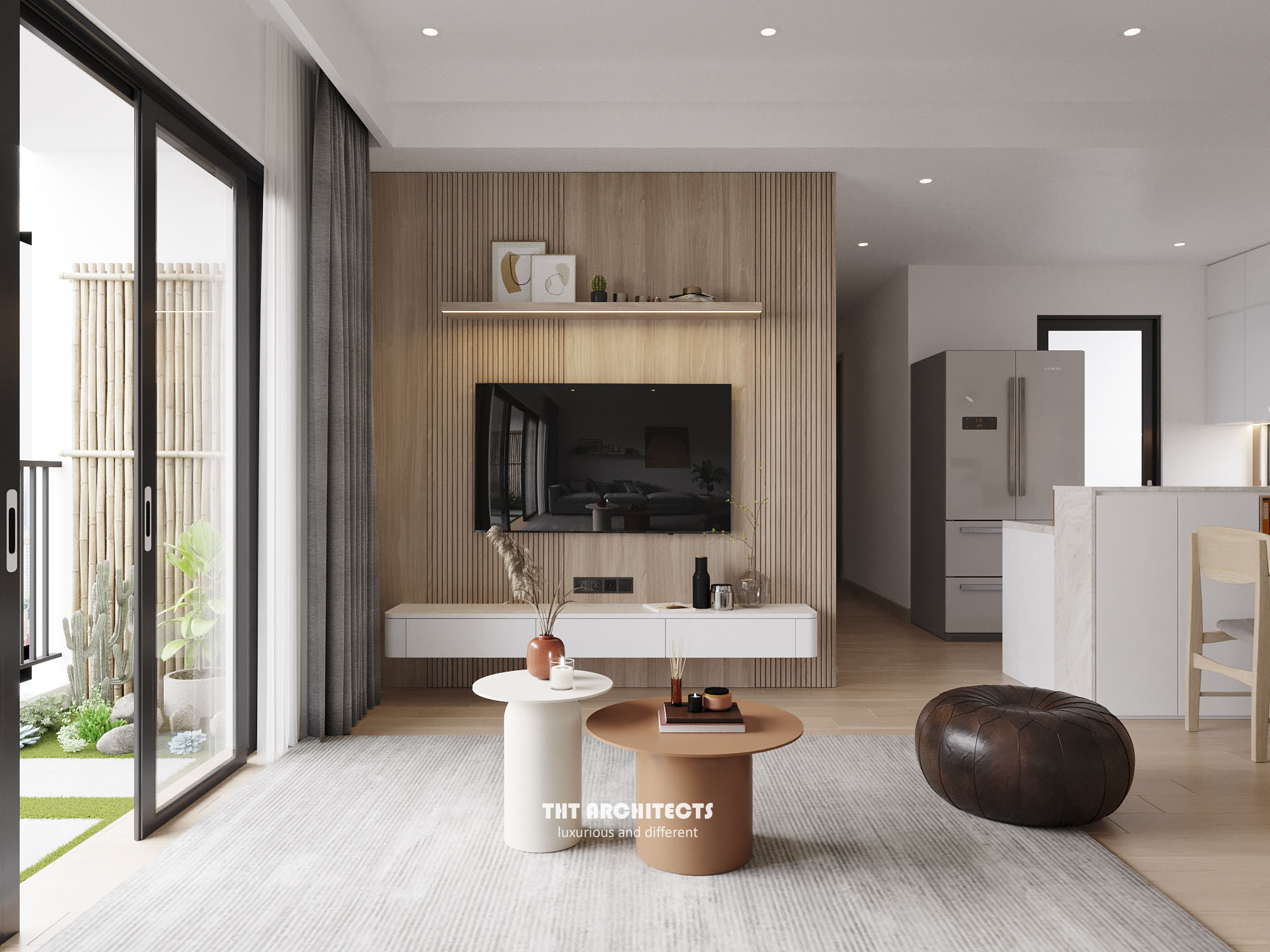 tht architects - Chung cư Vinhome Grand Park - phòng khách bếp 01